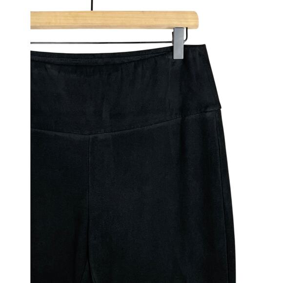 J. McLaughlin Lori Faux Suede Pull On High Waisted Legging Black Large Cozy Chic - Picture 6 of 10